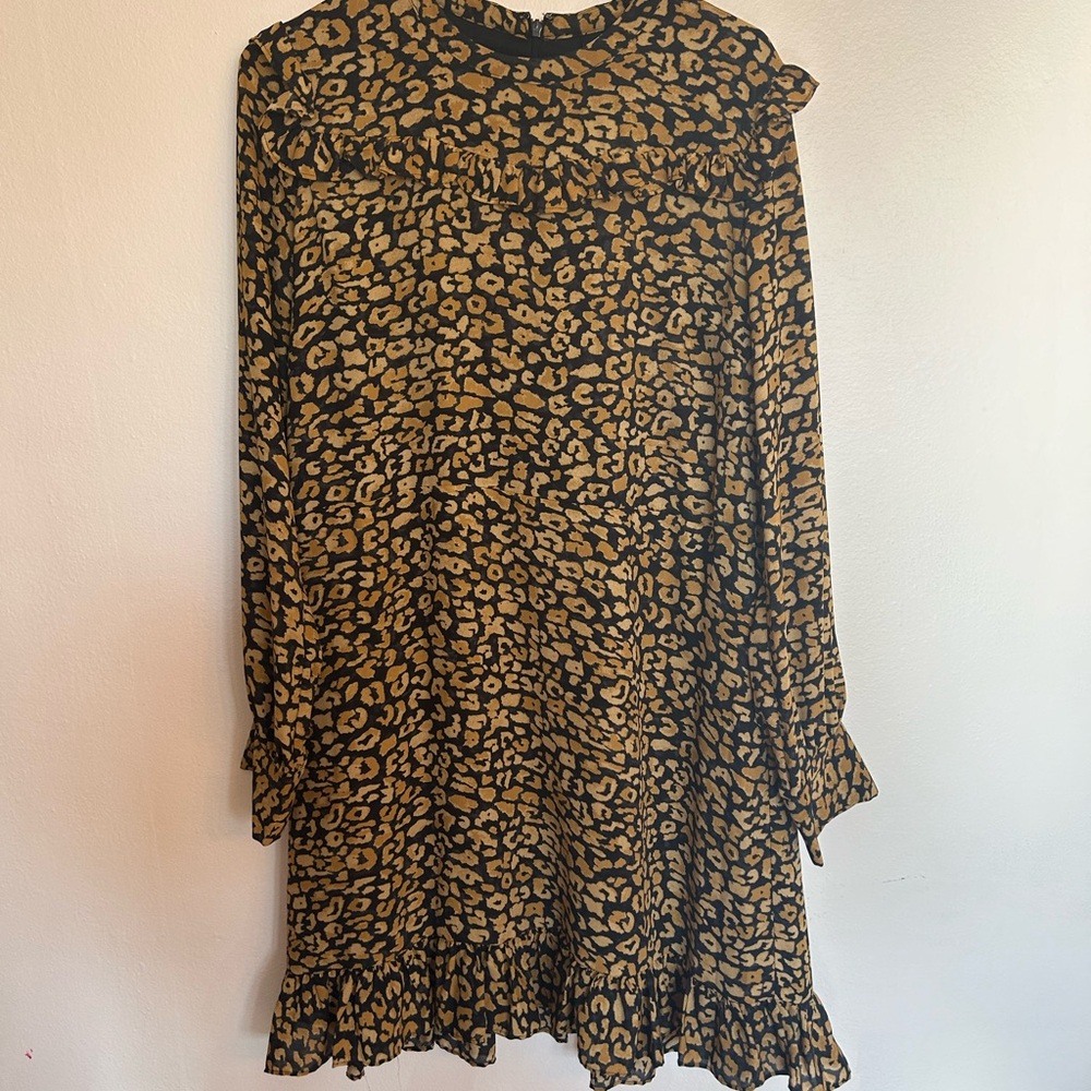Who What Wear Leopard Print Women's Dress